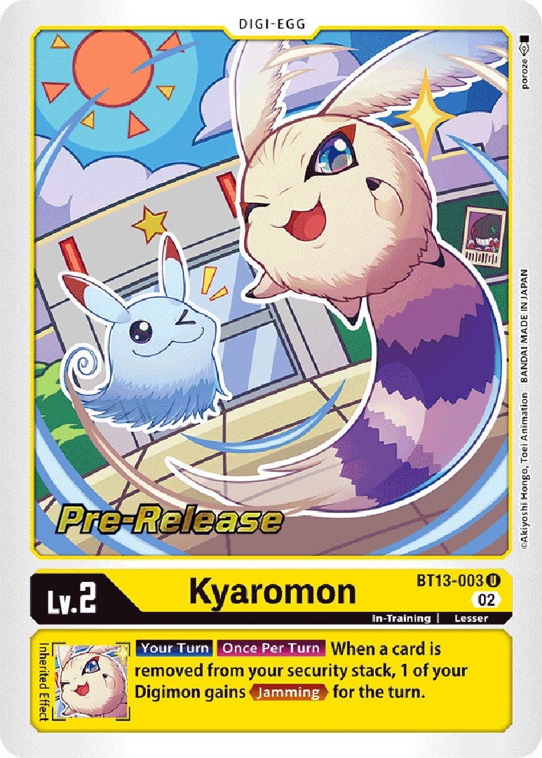 Kyaromon [BT13-003] [Versus Royal Knights Booster Pre-Release Cards] | Total Play
