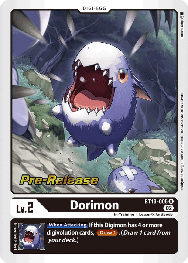 Dorimon [BT13-005] [Versus Royal Knights Booster Pre-Release Cards] | Total Play
