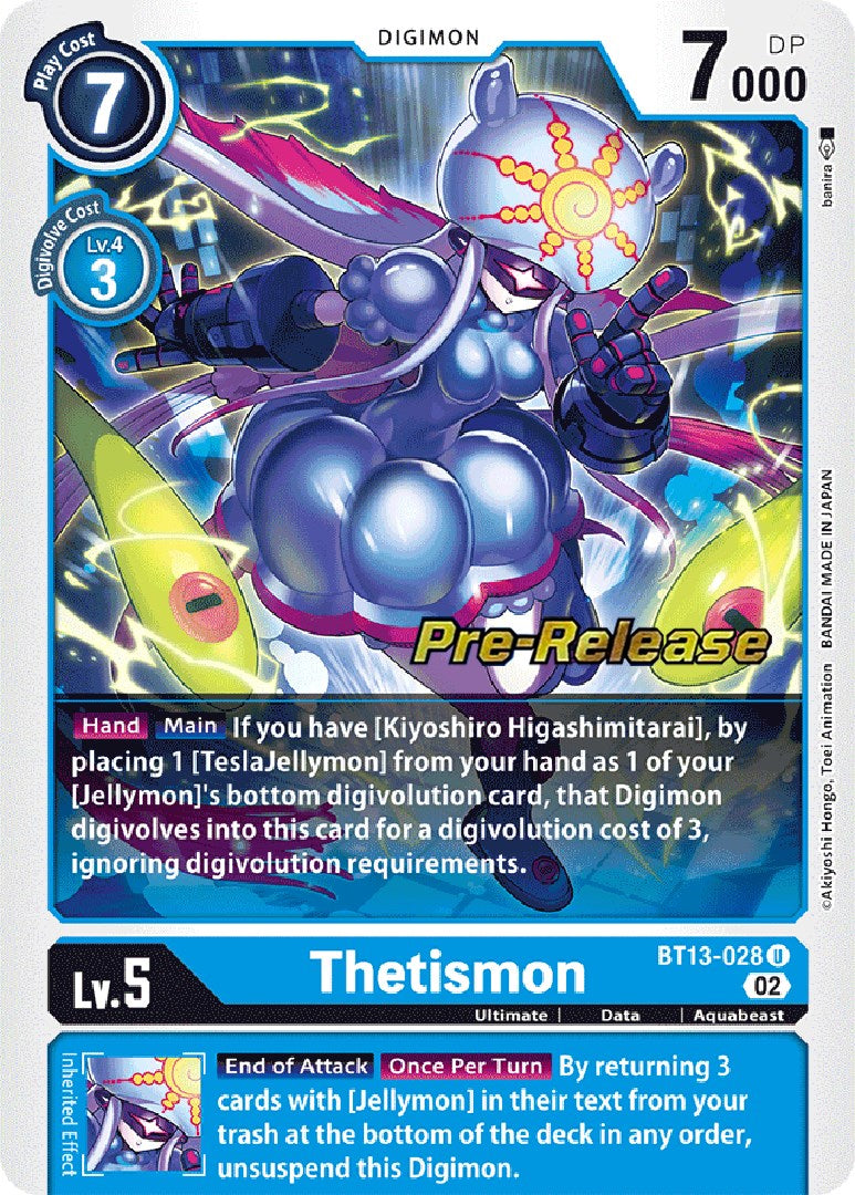 Thetismon [BT13-028] [Versus Royal Knights Booster Pre-Release Cards] | Total Play