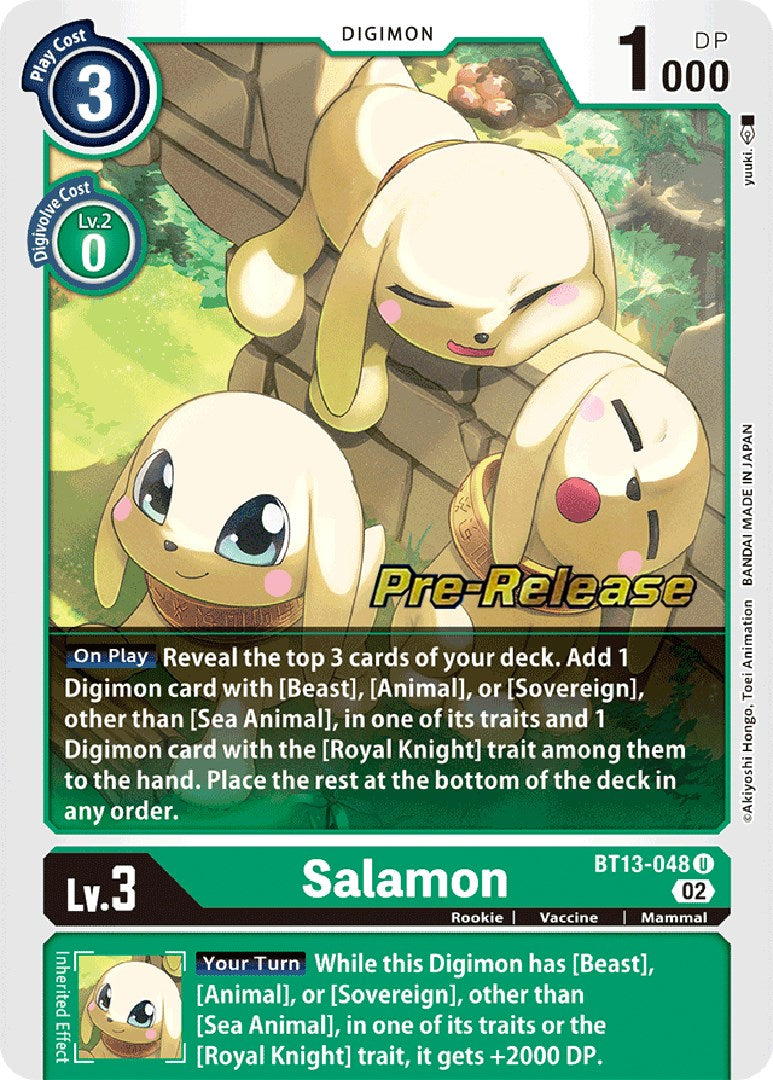 Salamon [BT13-048] [Versus Royal Knights Booster Pre-Release Cards] | Total Play