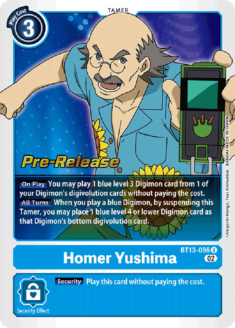 Homer Yushima [BT13-096] [Versus Royal Knights Booster Pre-Release Cards] | Total Play