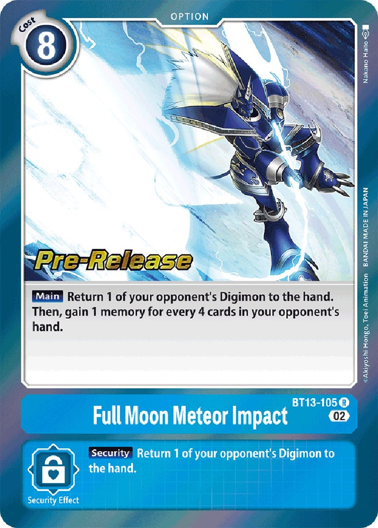 Full Moon Meteor Impact [BT13-105] [Versus Royal Knights Booster Pre-Release Cards] | Total Play
