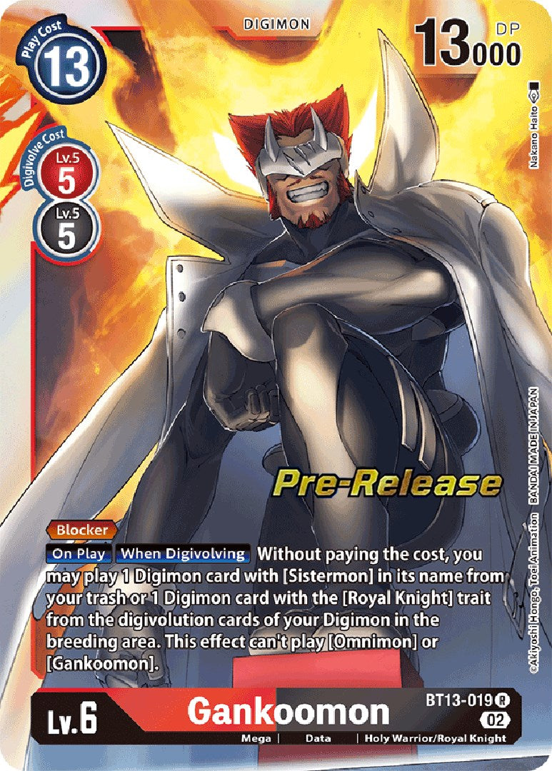 Gankoomon [BT13-019] [Versus Royal Knights Booster Pre-Release Cards] | Total Play