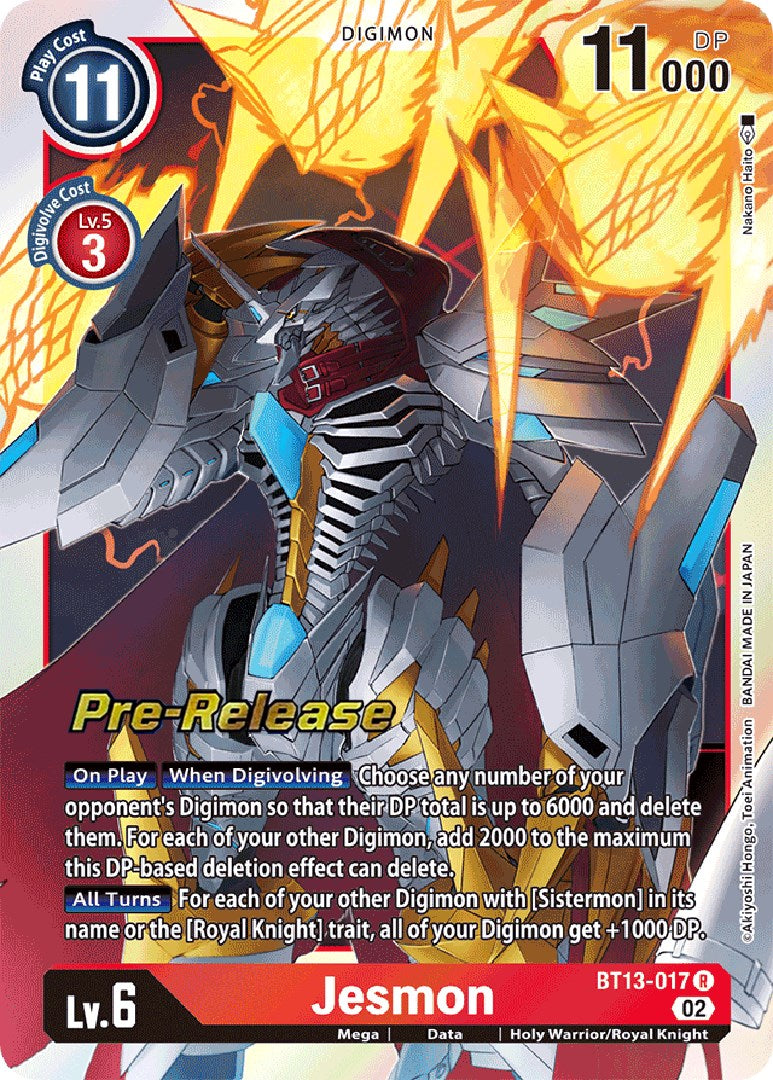 Jesmon [BT13-017] [Versus Royal Knights Booster Pre-Release Cards] | Total Play