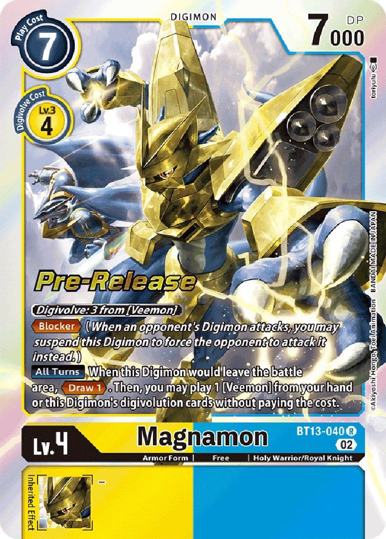 Magnamon [BT13-040] [Versus Royal Knights Booster Pre-Release Cards] | Total Play