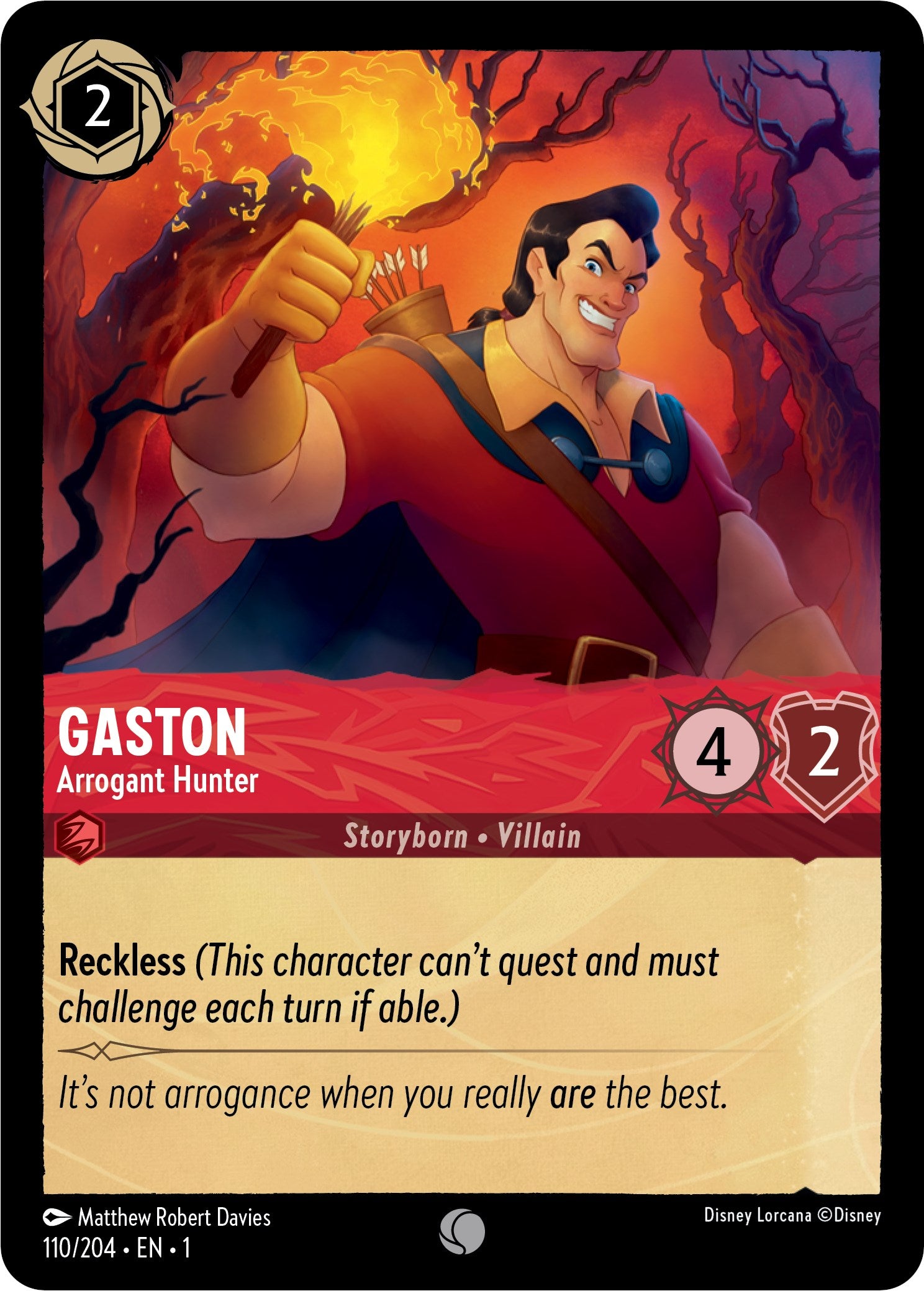 Gaston - Arrogant Hunter (110/204) [The First Chapter] | Total Play