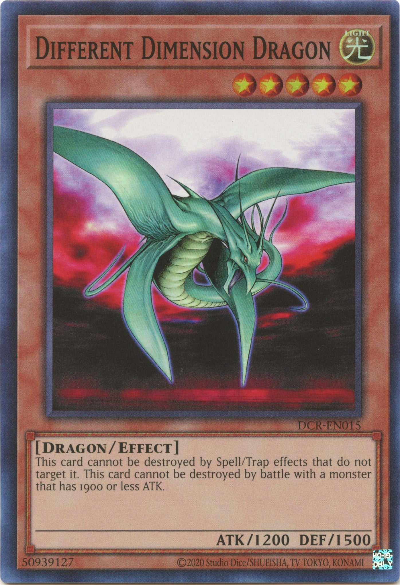 Different Dimension Dragon (25th Anniversary) [DCR-EN015] Super Rare | Total Play