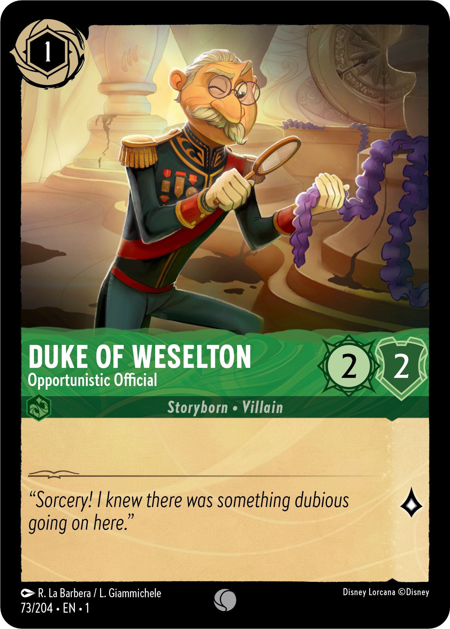 Duke of Weselton - Opportunistic Official (73/204) [The First Chapter] | Total Play