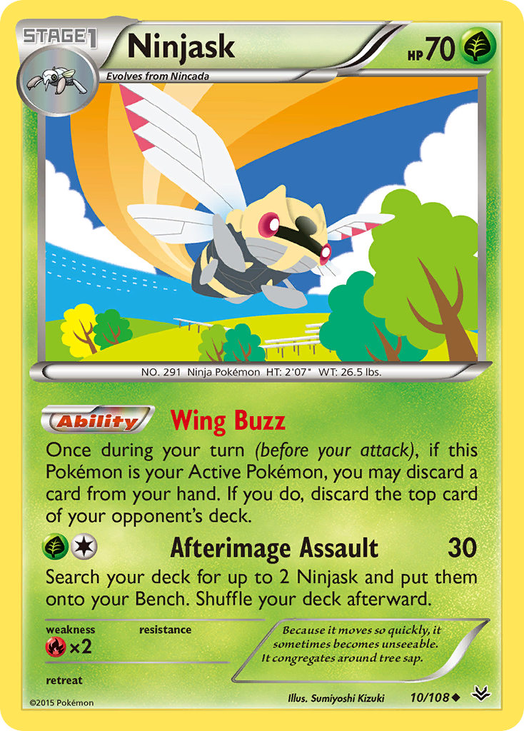 Ninjask (10/108) [XY: Roaring Skies] | Total Play