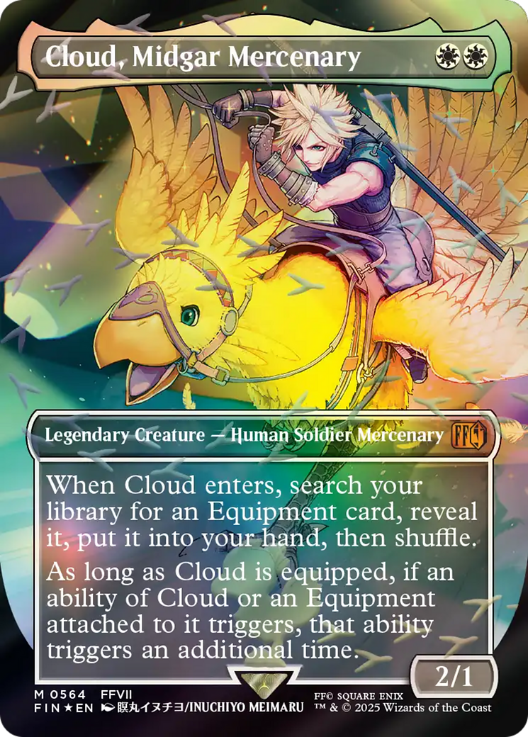 Cloud, Midgar Mercenary (Borderless) (Chocobo Track Foil) [FINAL FANTASY] | Total Play