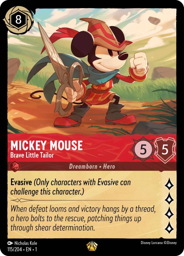 Mickey Mouse - Brave Little Tailor (115/204) [The First Chapter] | Total Play