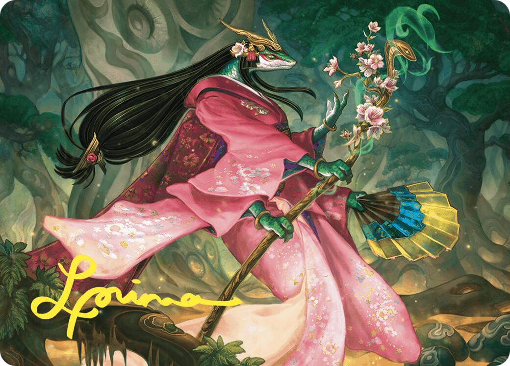 Sakiko, Mother of Summer Art Card (Gold-Stamped Signature) [Commander Masters Art Series] | Total Play