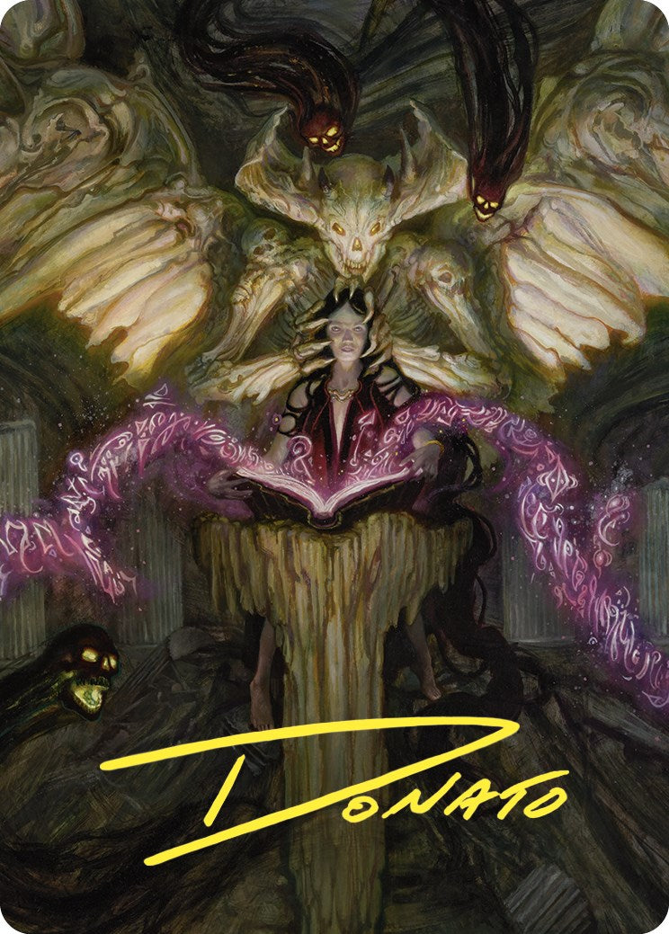 Demonic Tutor Art Card (Gold-Stamped Signature) [Commander Masters Art Series] | Total Play
