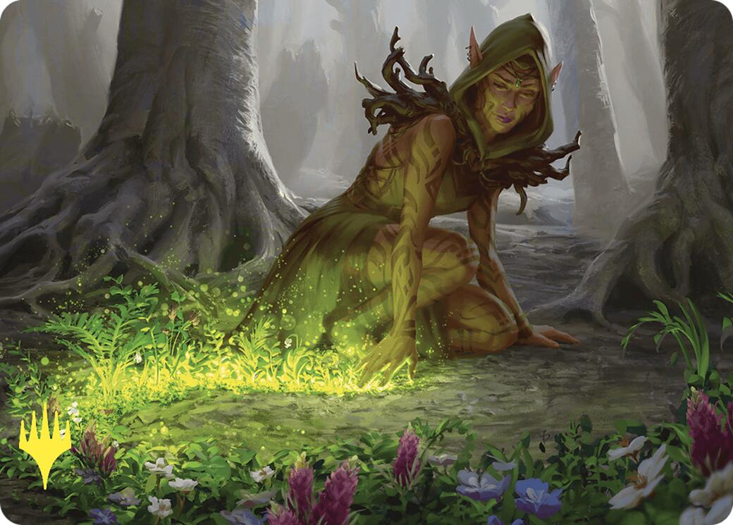 Skyshroud Claim Art Card (Gold-Stamped) [Commander Masters Art Series] | Total Play