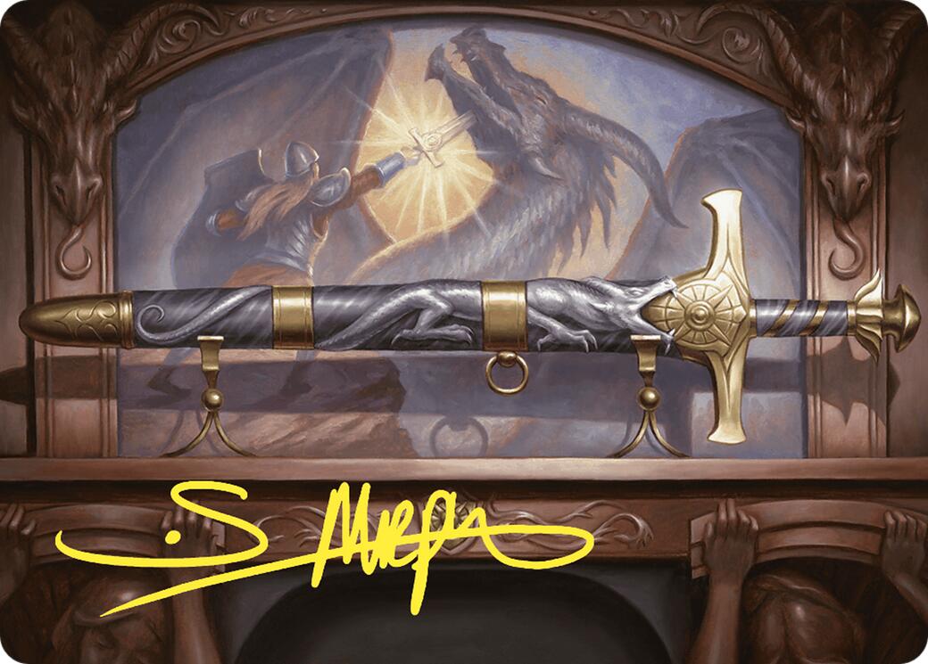 Ancestral Blade Art Card (Gold-Stamped Signature) [Commander Masters Art Series] | Total Play