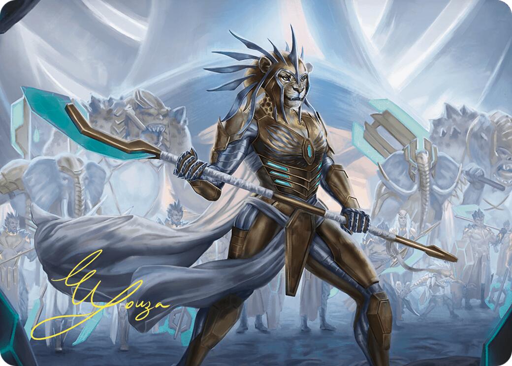 Kemba, Kha Regent Art Card (Gold-Stamped Signature) [Commander Masters Art Series] | Total Play