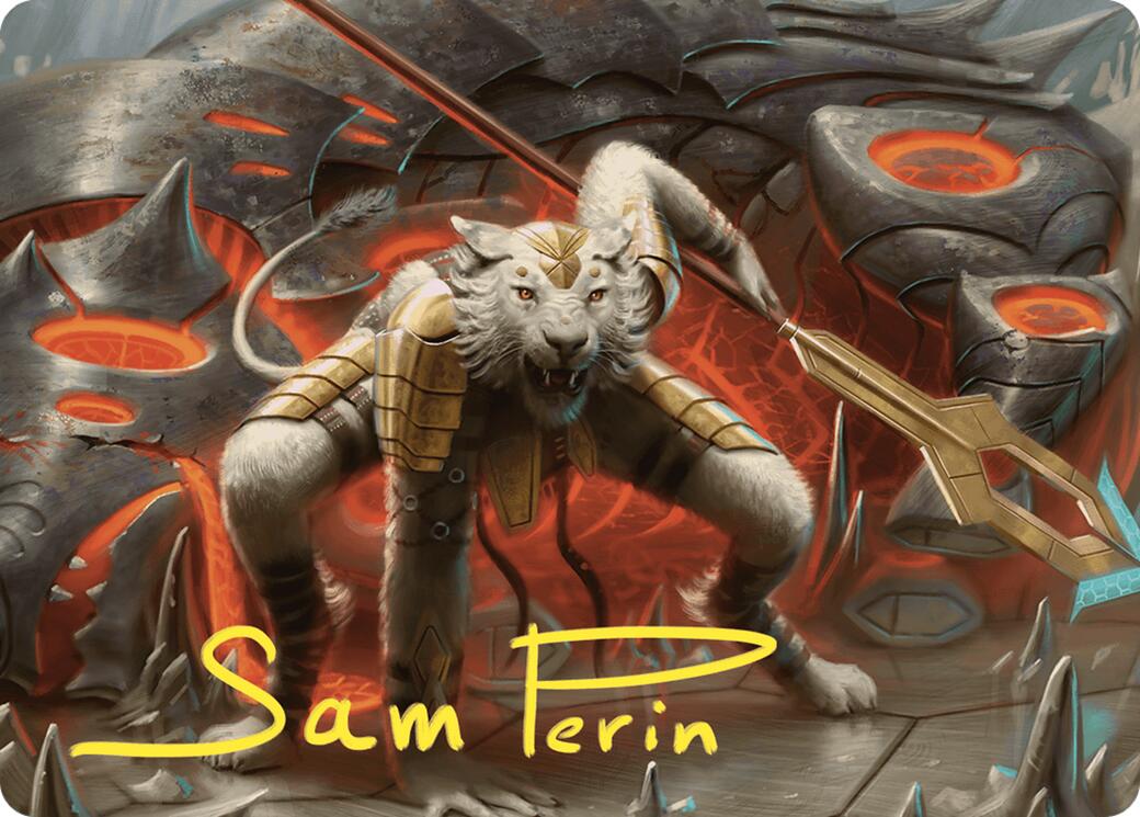 Sunspear Shikari Art Card (Gold-Stamped Signature) [Commander Masters Art Series] | Total Play