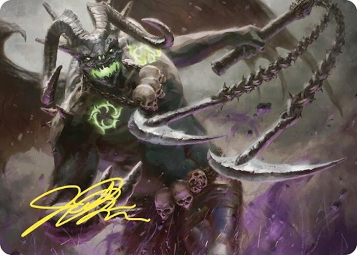 Archfiend of Despair Art Card (Gold-Stamped Signature) [Commander Masters Art Series] | Total Play