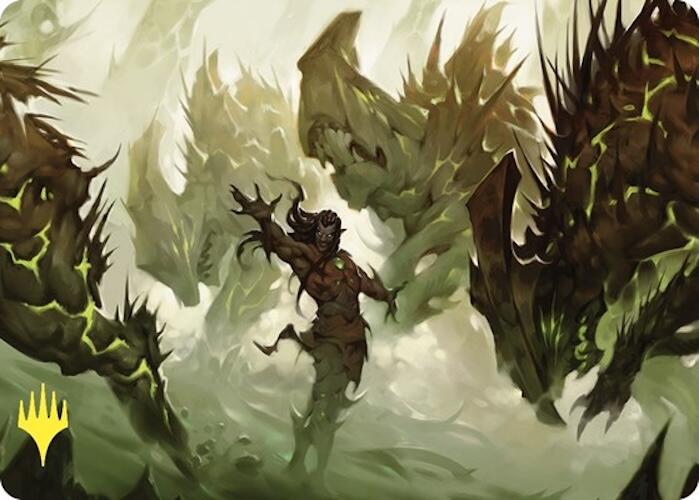 Ezuri's Predation Art Card (Gold-Stamped) [Commander Masters Art Series] | Total Play