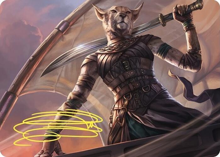 Mirri, Weatherlight Duelist Art Card (Gold-Stamped Signature) [Commander Masters Art Series] | Total Play