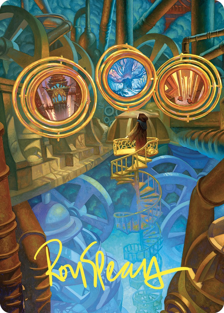 Extraplanar Lens Art Card (Gold-Stamped Signature) [Commander Masters Art Series] | Total Play