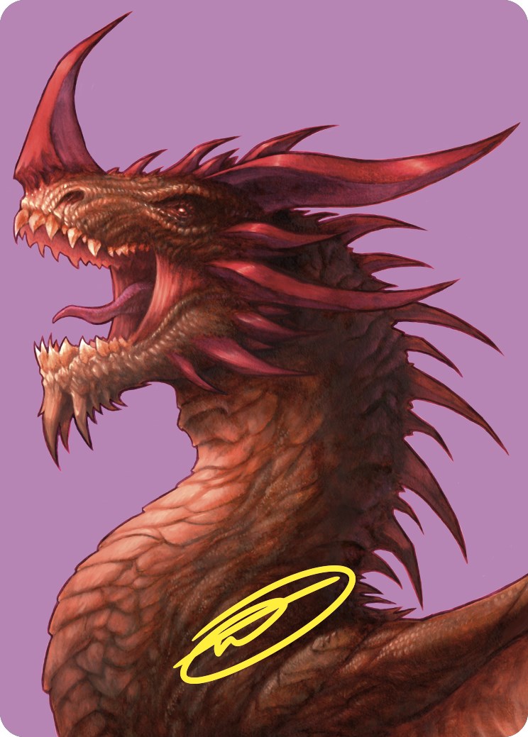 The Ur-Dragon Art Card (Gold-Stamped Signature) [Commander Masters Art Series] | Total Play