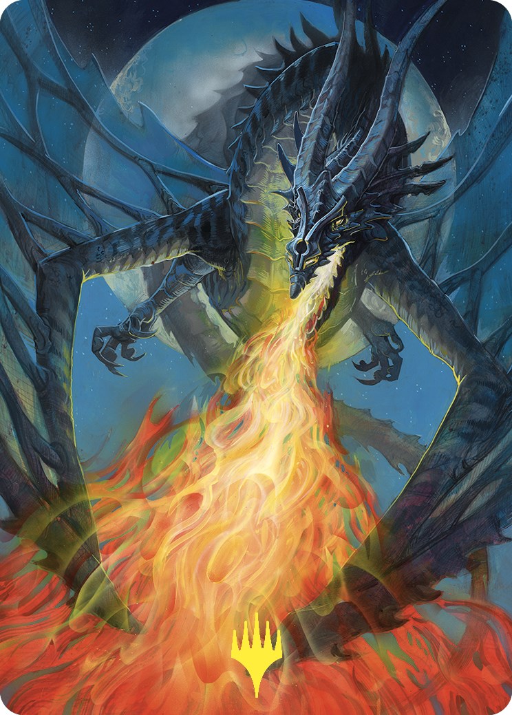 Balefire Dragon Art Card (Gold-Stamped) [Commander Masters Art Series] | Total Play