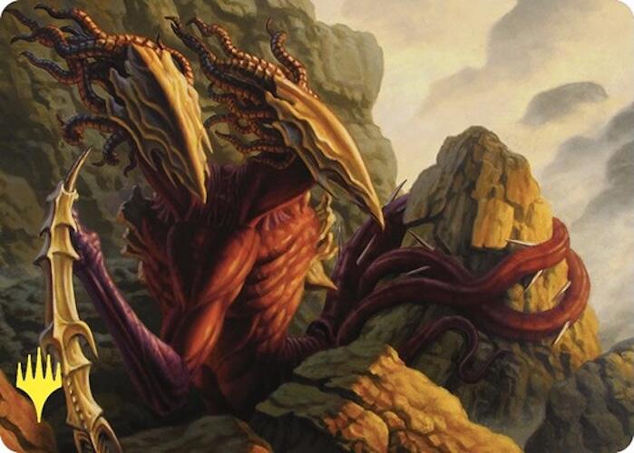Two-Headed Sliver Art Card (Gold-Stamped) [Commander Masters Art Series] | Total Play