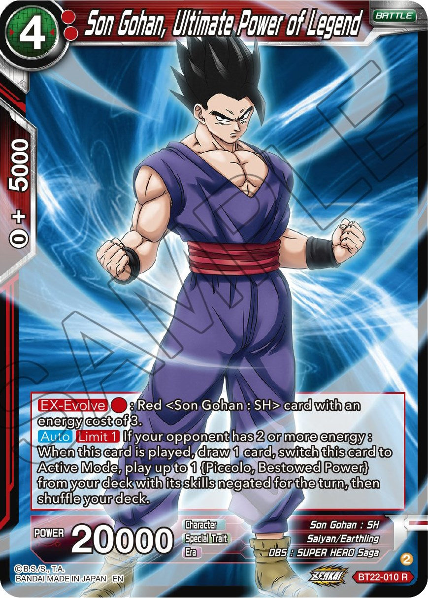 Son Gohan, Ultimate Power of Legend (BT22-010) [Critical Blow] | Total Play