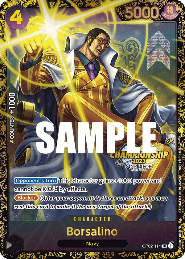 Borsalino (Championship 2023) [One Piece Promotion Cards] | Total Play