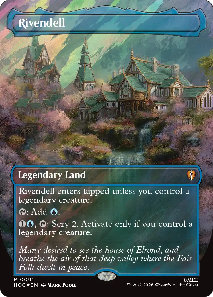 Rivendell (Borderless) (Surge Foil) [The Hobbit: Eternal-Legal] | Total Play