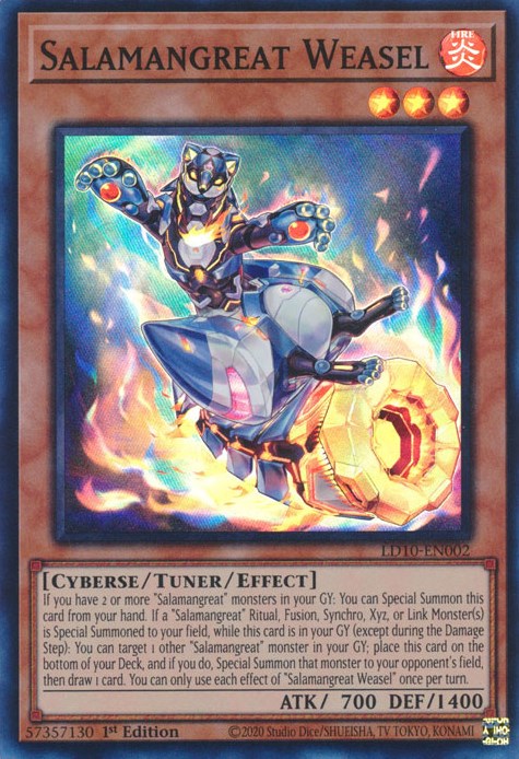 Salamangreat Weasel [LD10-EN002] Super Rare | Total Play
