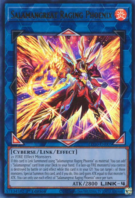 Salamangreat Raging Phoenix [LD10-EN005] Ultra Rare | Total Play