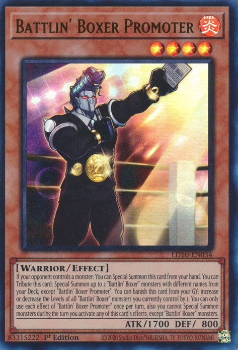 Battlin' Boxer Promoter [LD10-EN034] Ultra Rare | Total Play
