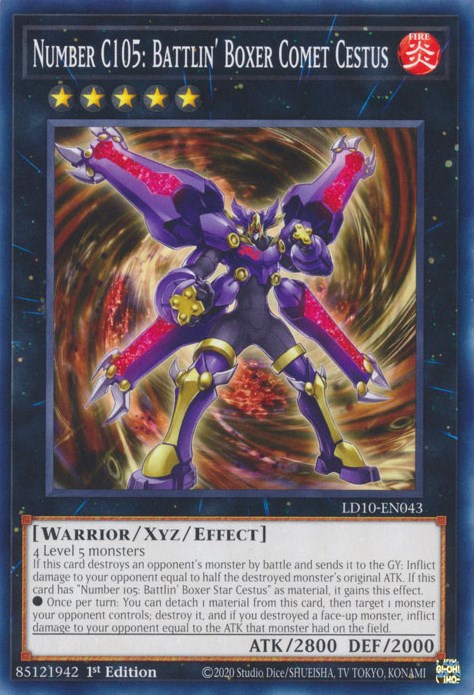 Number C105: Battlin' Boxer Comet Cestus [LD10-EN043] Common | Total Play