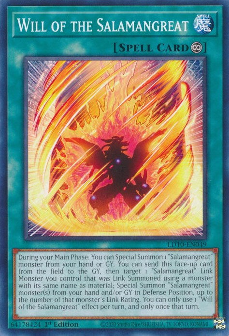 Will of the Salamangreat [LD10-EN049] Common | Total Play