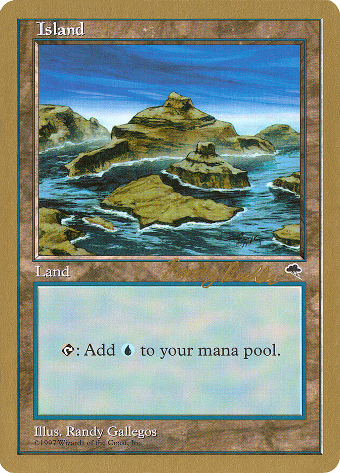 Island (rb338) (Randy Buehler) [World Championship Decks 1998] | Total Play
