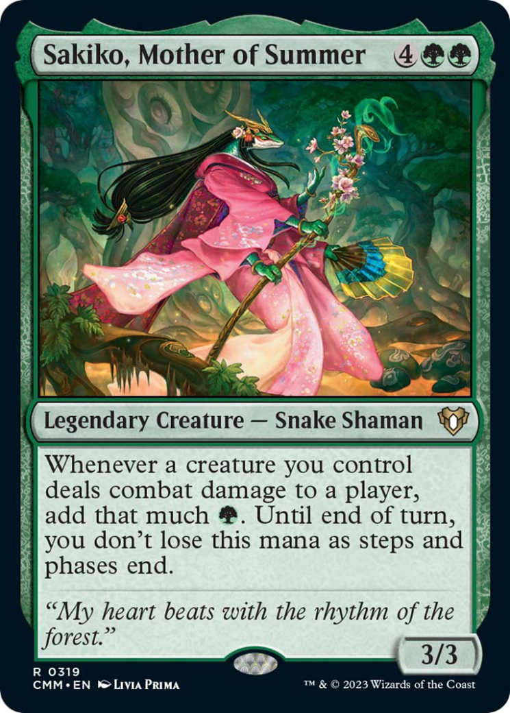 Sakiko, Mother of Summer [Commander Masters] | Total Play