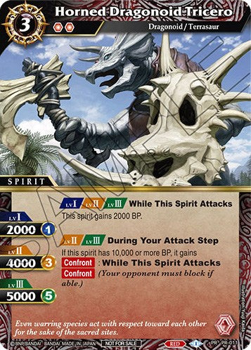 Horned Dragonoid Tricero (PR-011) [Battle Spirits Saga Promo Cards] | Total Play