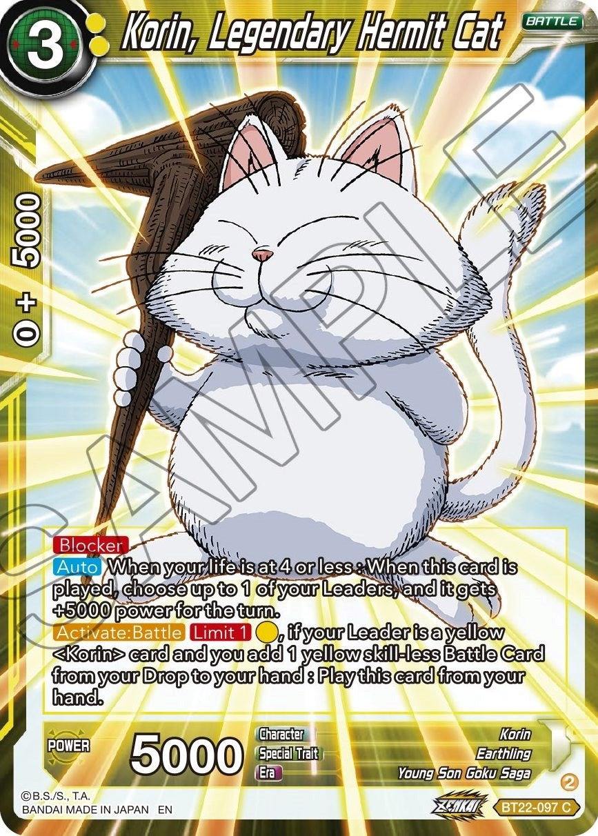 Korin, Legendary Hermit Cat (BT22-097) [Critical Blow] | Total Play