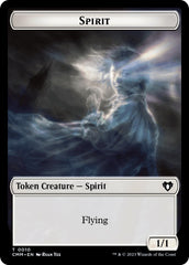 Spirit (0010) // Cat (0005) Double-Sided Token [Commander Masters Tokens] | Total Play