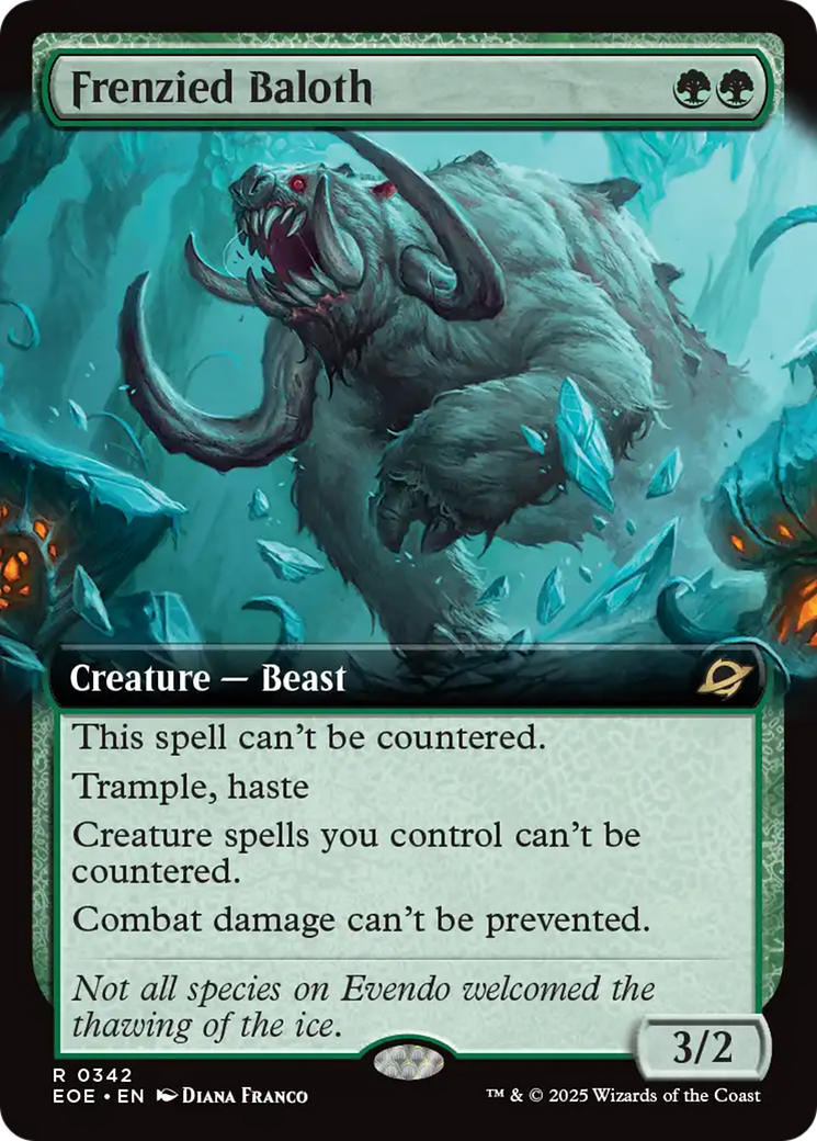 Frenzied Baloth (Extended Art) [Edge of Eternities] | Total Play