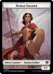 Human Soldier // Dragon (0021) Double-Sided Token [Commander Masters Tokens] | Total Play