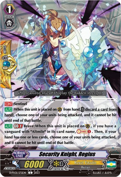 Security Knight, Regius (D-PV01/175EN) [History Collection] | Total Play