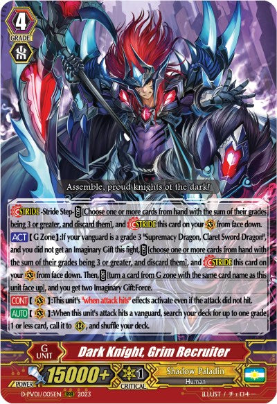 Dark Knight, Grim Recruiter (D-PV01/005EN) [History Collection] | Total Play