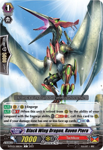Black Wing Dragon, Raven Ptera (D-PV01/188EN) [History Collection] | Total Play