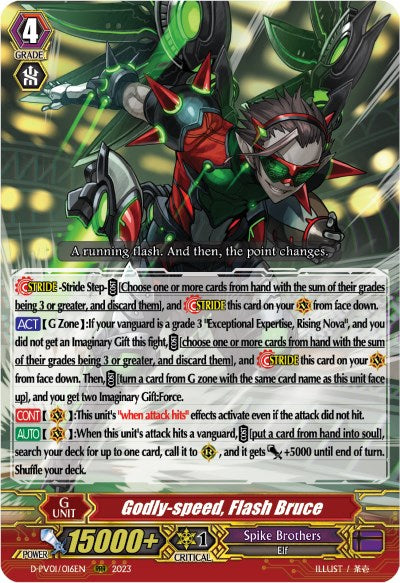 Godly-speed, Flash Bruce (D-PV01/016EN) [History Collection] | Total Play