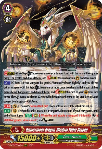 Omniscience Dragon, Wisdom Teller Dragon (D-PV01/024EN) [History Collection] | Total Play