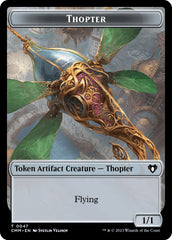Thopter // Emblem - Daretti, Scrap Savant Double-Sided Token [Commander Masters Tokens] | Total Play
