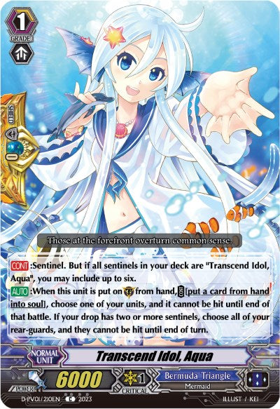 Transcend Idol, Aqua (D-PV01/210EN) [History Collection] | Total Play